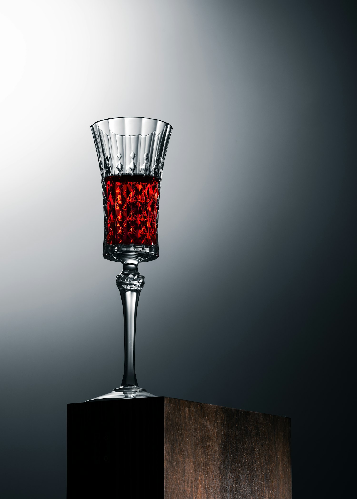 A glass of red Cabernet Franc