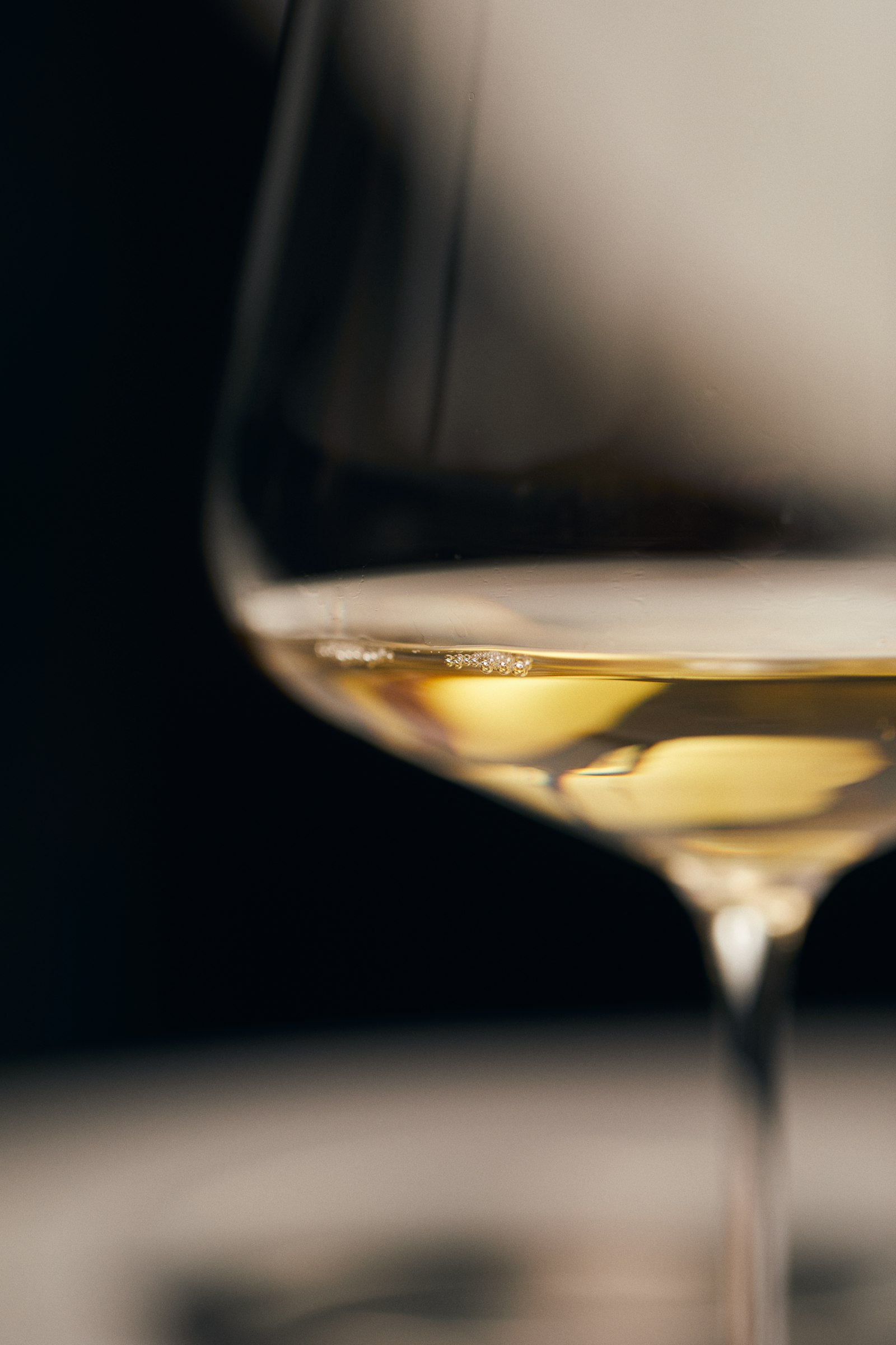 A glass of pale, aromatic white Torrontés